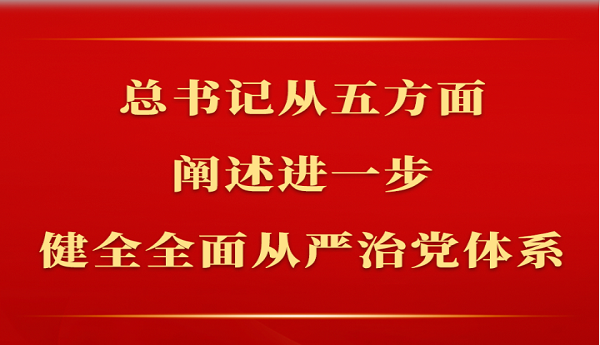 总书记从五方面阐述进一步健全全面从严治党体系